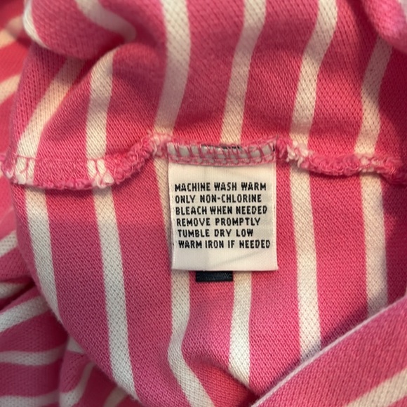 NWOT POLO SHIRT BY RALPH LAUREN PINK & WHITE STRIPED SIZE L 100% COTTON - Picture 8 of 8